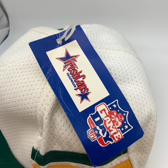 Vintage 90s Team NFL Green Bay Packers G Logo Striped Snapback Hat WITH TAGS! - Picture 8 of 15